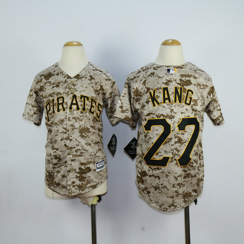 Youth Pittsburgh Pirates 27 Kang Camo MLB Jerseys